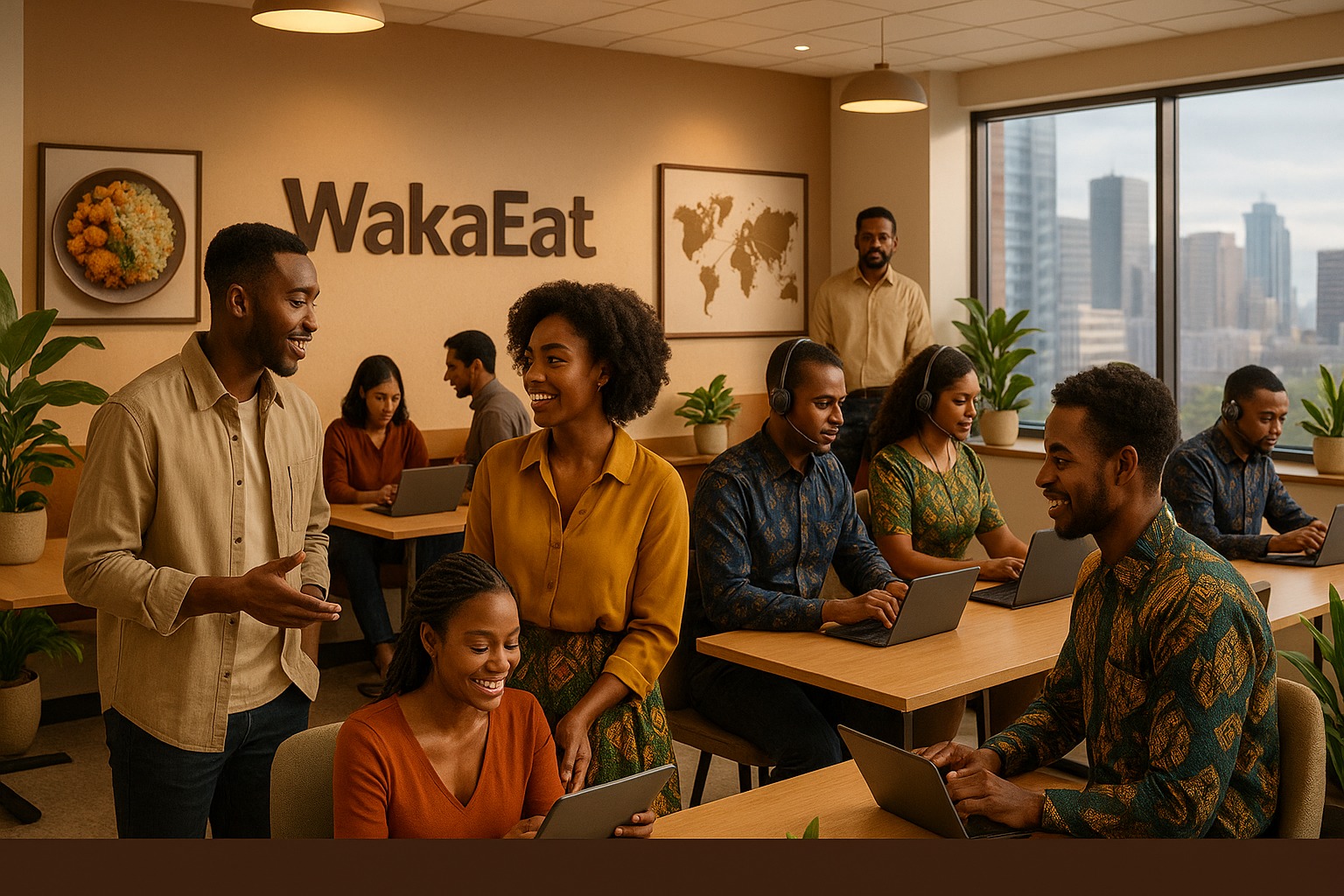 WakaEat office team